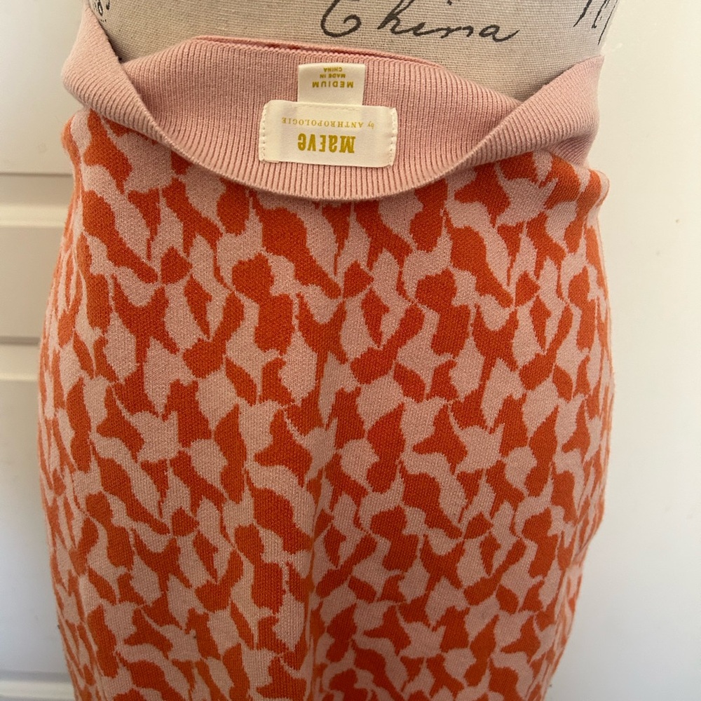 Anthropologie Orange and Pink Skirt - Picture 6 of 6